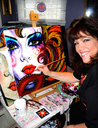 Original artwork in studio