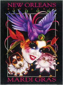 Menagerie - 1998 Mardi Gras Poster by Andrea Mistretta
